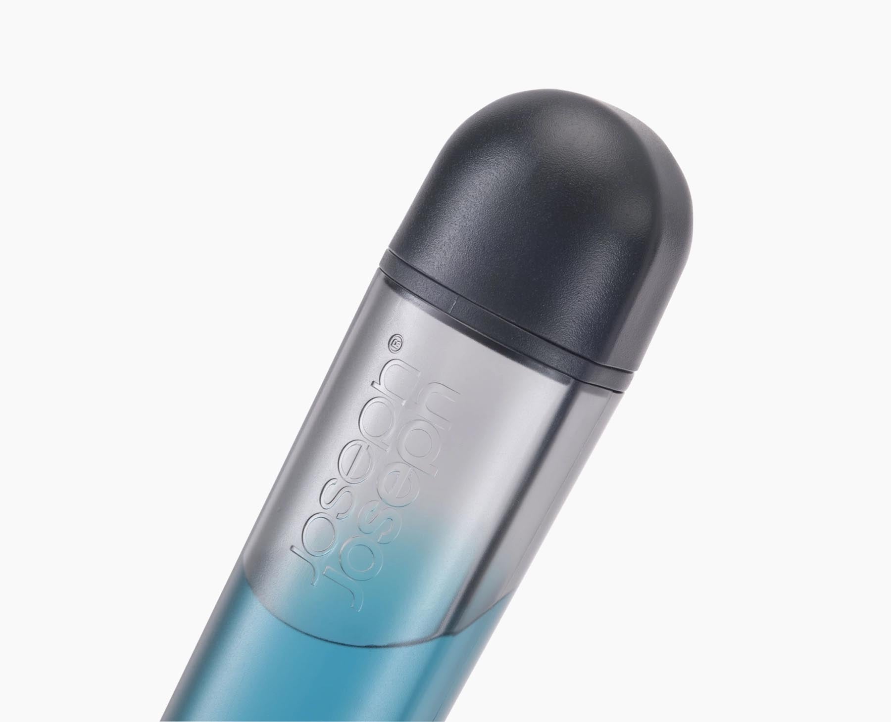 Elegante Spülbürste mit praktischem Seifenspender und robuster Edelstahlhalterung, perfekt für eine saubere und ordentliche Küche.