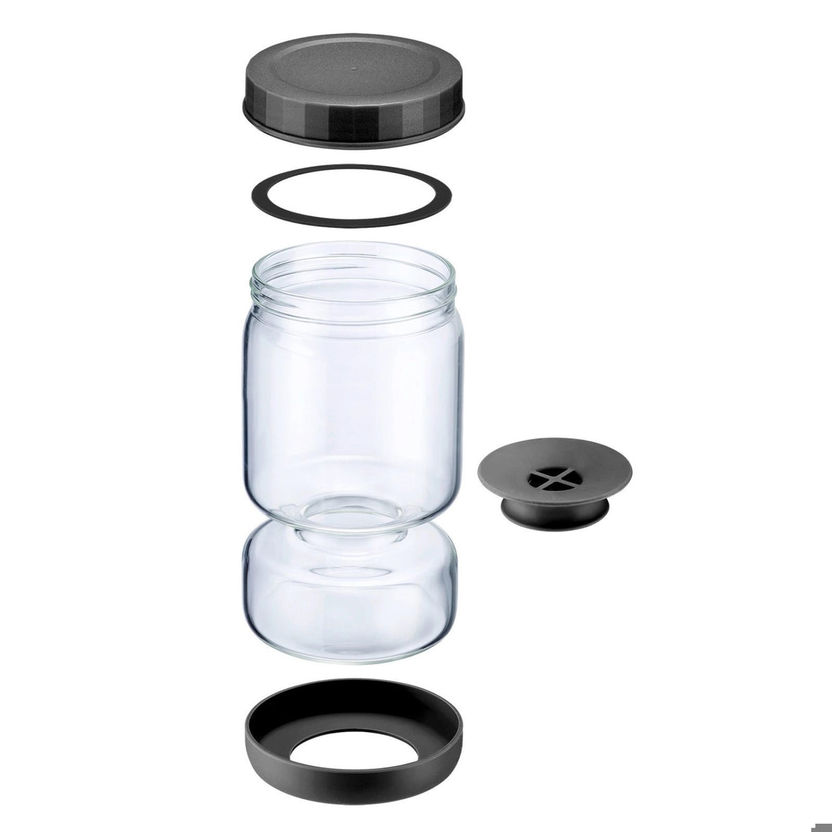 Abtropfglas 900ml in Transparent präsentiert im Onlineshop von KAQTU Design AG. Aufbewahrungsbehälter ist von Westmark