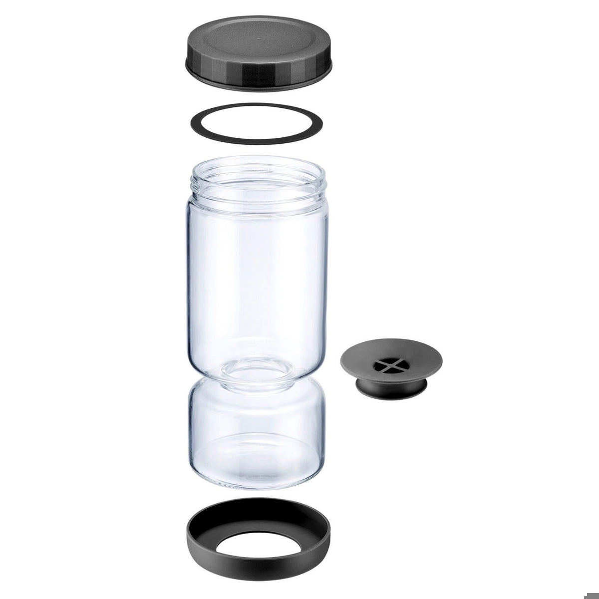 Abtropfglas 1300 ml in Transparent präsentiert im Onlineshop von KAQTU Design AG. Aufbewahrungsbehälter ist von Westmark