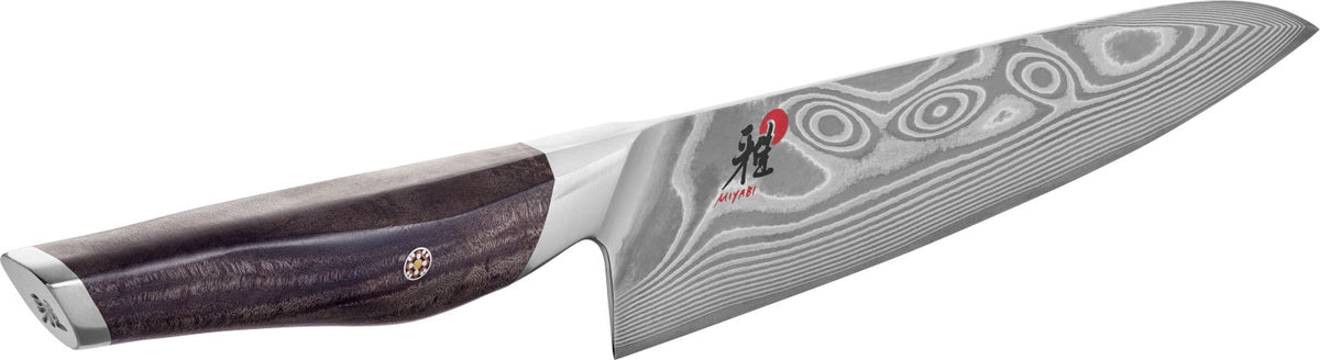 Iki Gyutoh 20cm in Mehrfarbig präsentiert im Onlineshop von KAQTU Design AG. Damastmesser ist von Miyabi