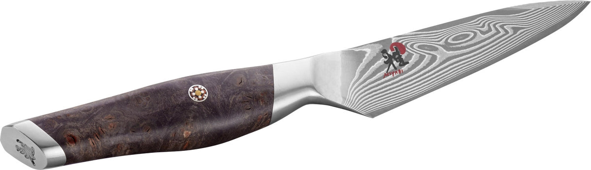 Iki Shotoh 10cm in Mehrfarbig präsentiert im Onlineshop von KAQTU Design AG. Damastmesser ist von Miyabi