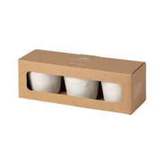 Set of 3 Grespresso Gift Box Coffee Mugs, 190 ml, White
