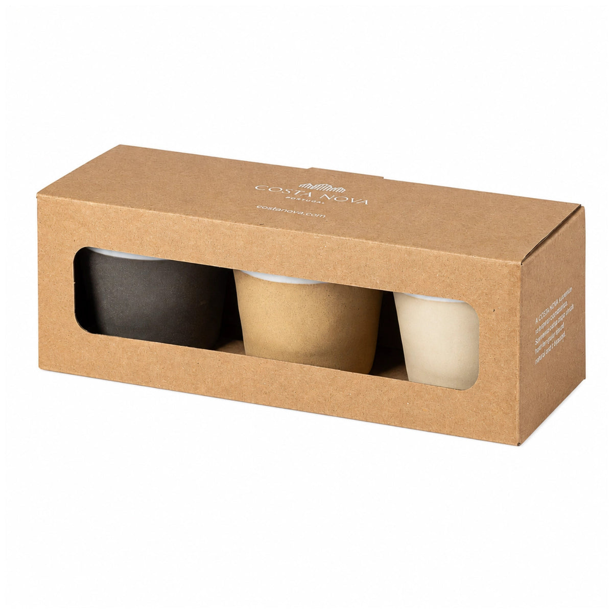 3er Set Grespresso Geschenkbox Kaffeetasse 190ml multi in Mehrfarbig präsentiert im Onlineshop von KAQTU Design AG. Tasse ist von Costa Nova