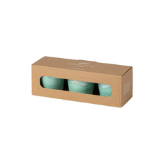 Set of 3 Grespresso Gift Box Espresso Cups, 70 ml, Aqua