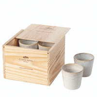 Set of 8 Grespresso Gift Box Coffee Mugs, 190 ml, White