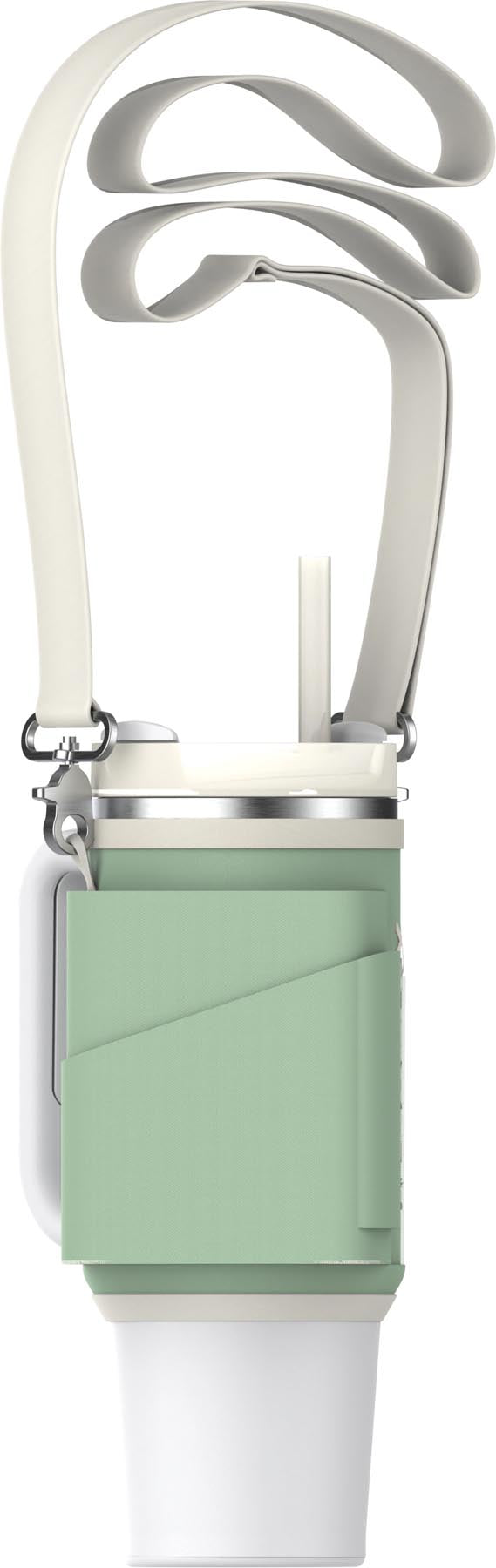 Moderne Stanley Thermosflasche in frischem Pistaziengrün, 0.89l, ideal für den täglichen Gebrauch und unterwegs. Hält Getränke optimal temperiert.