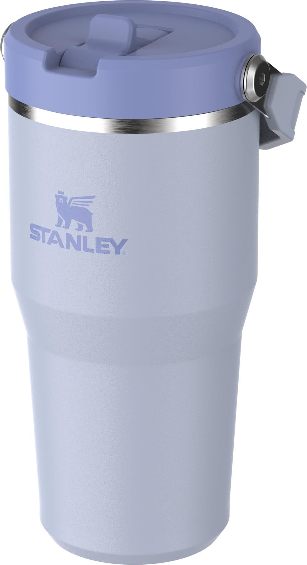 Stylischer IceFlow Flip Straw Becher in der Farbe Dew Drop (0.6l) von Stanley, ideal für kalte Getränke und unterwegs.