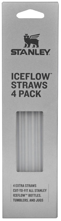 Lot de 4 pailles de rechange pour Quencher 0,6l transparentes
