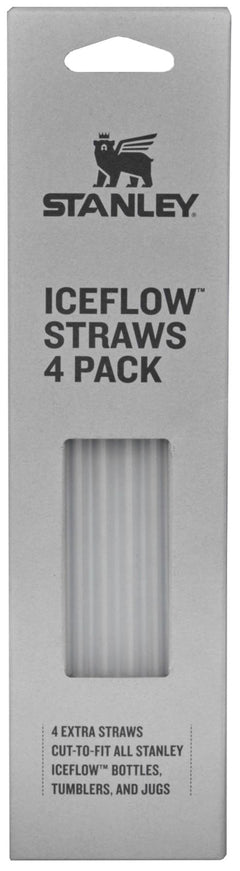 Lot de 4 pailles de rechange pour Quencher 0,6l transparentes