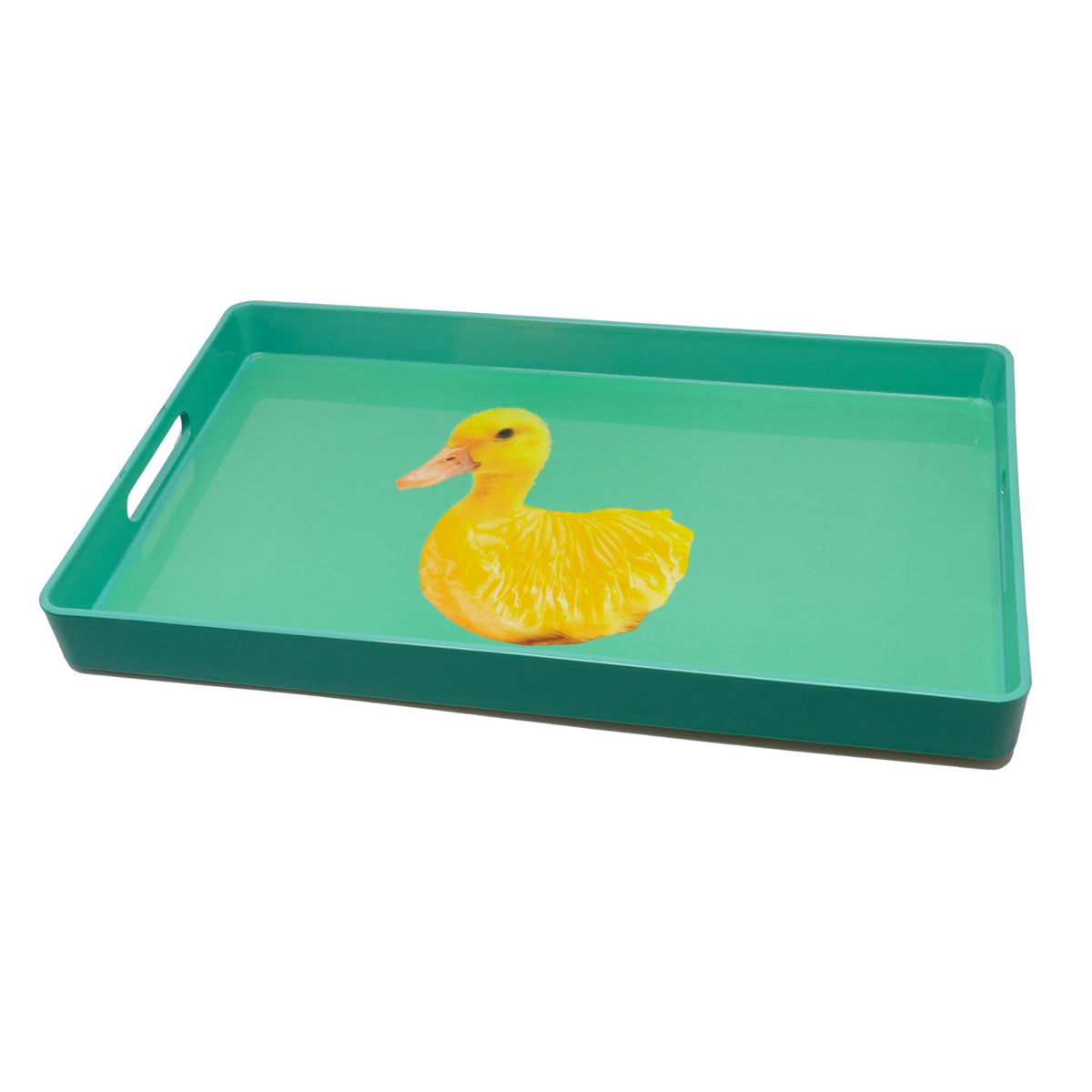 Tablett rechteckig 40x24cm Ente in Mehrfarbig präsentiert im Onlineshop von KAQTU Design AG. Tablett ist von Easy Life