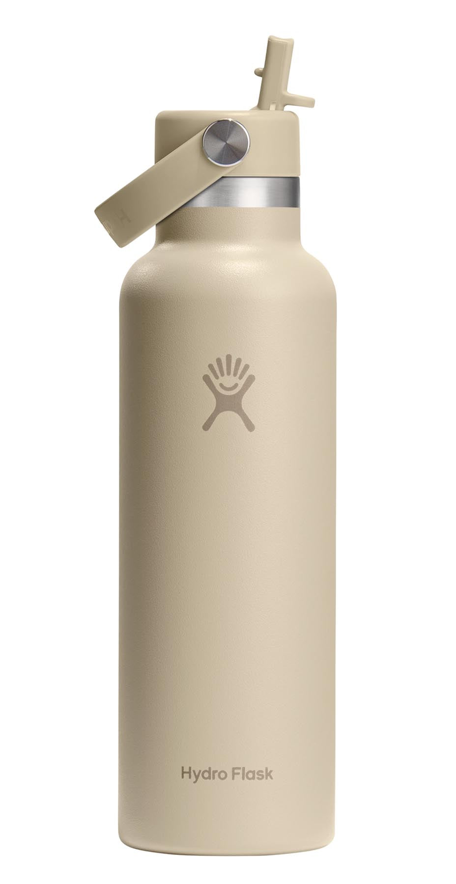 Trinkflasche Standard Flex Deckel m. Strohhalm 620ml oat in Beige präsentiert im Onlineshop von KAQTU Design AG. Trinkflasche ist von Hydro Flask