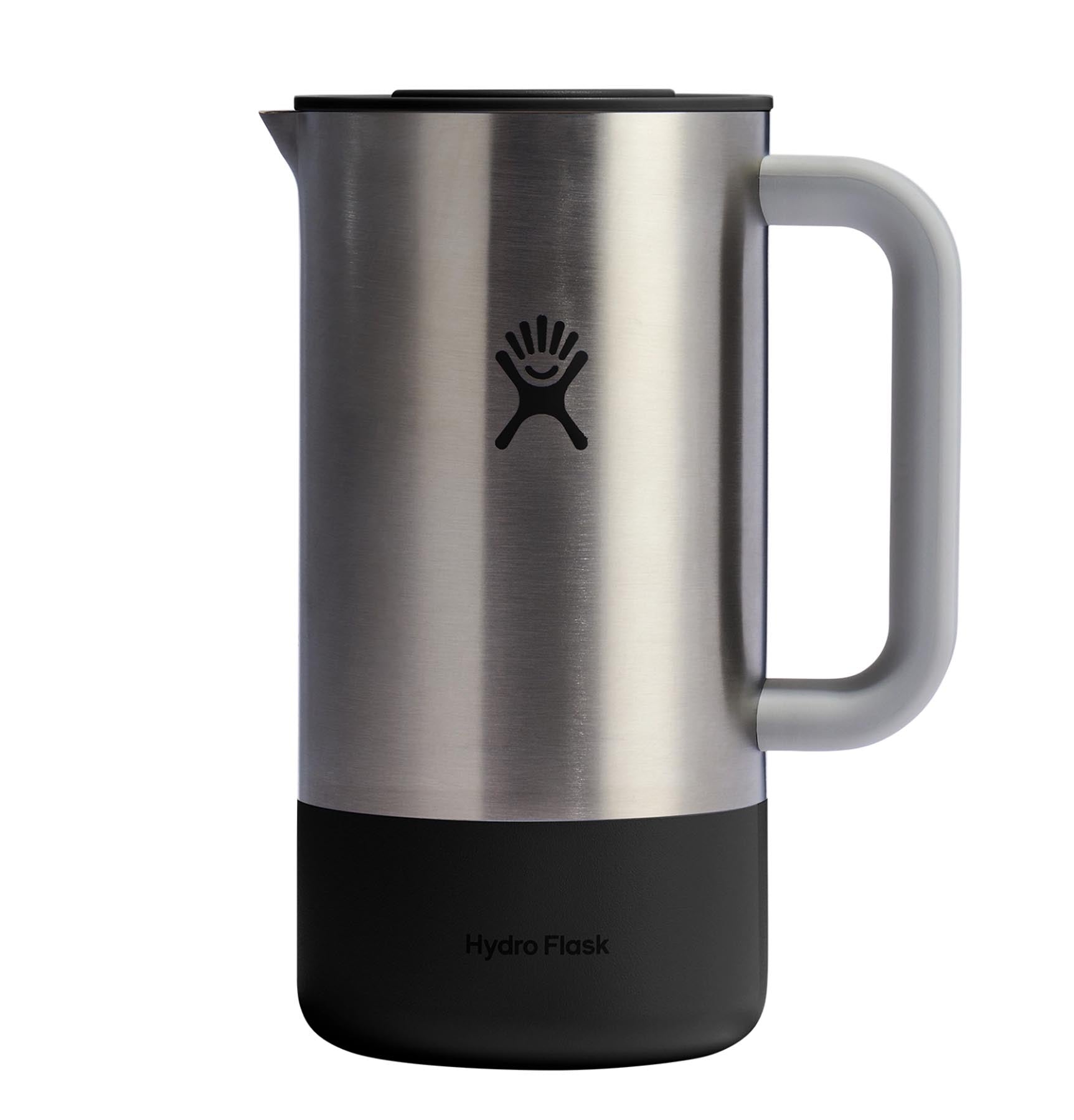 French Press schwarz in Schwarz präsentiert im Onlineshop von KAQTU Design AG. Trinkflasche ist von Hydro Flask