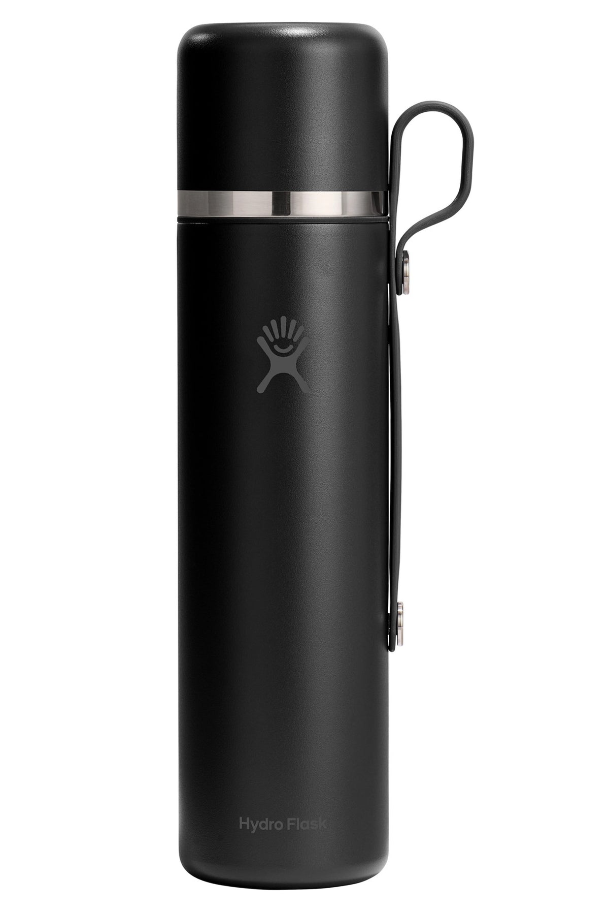 Trinkflasche Hot Flask & Cup 1065ml schwarz in Schwarz präsentiert im Onlineshop von KAQTU Design AG. Thermosflasche ist von Hydro Flask