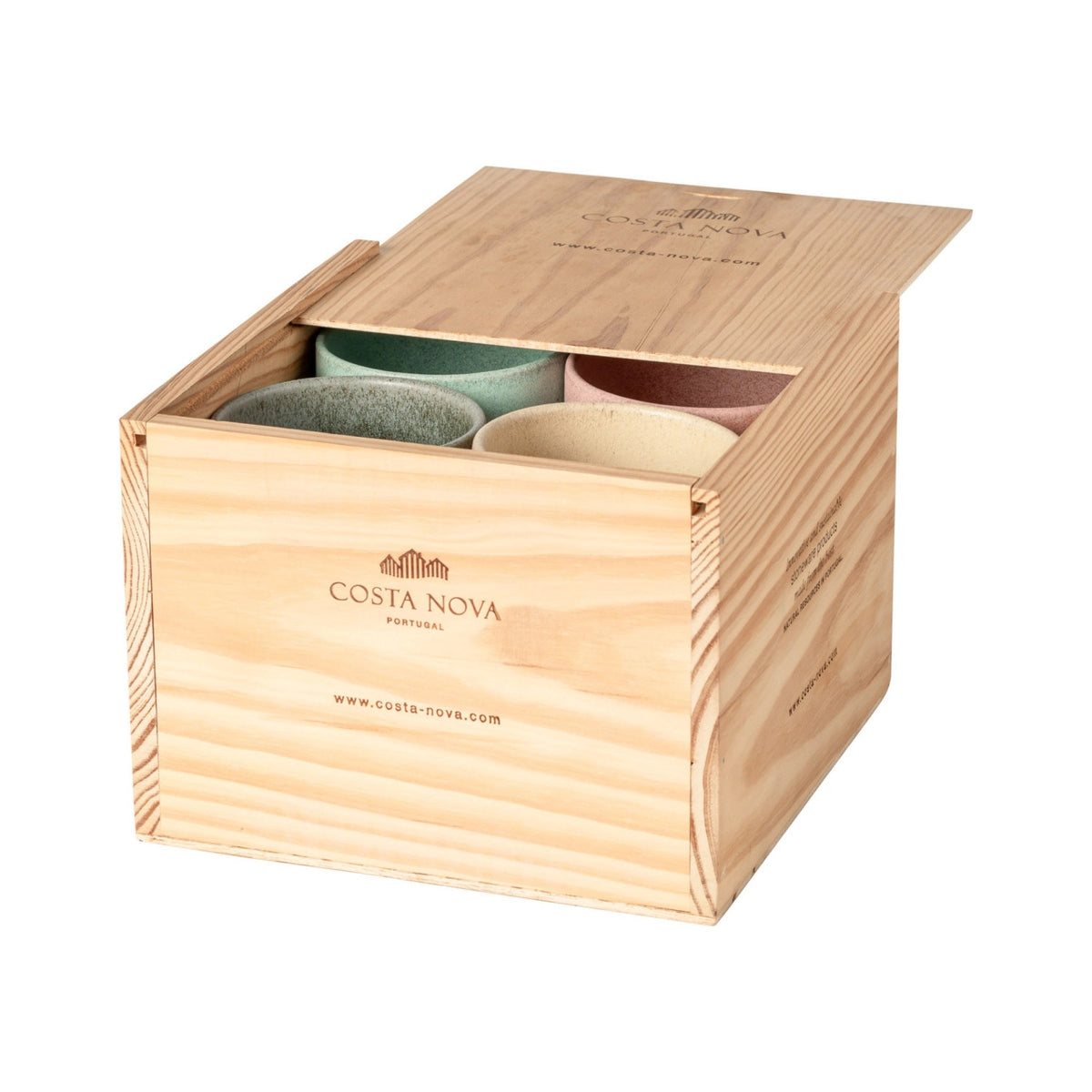 8er Set Arenito Kaffeetasse 200ml assortiert in Mehrfarbig präsentiert im Onlineshop von KAQTU Design AG. Tasse ist von Costa Nova