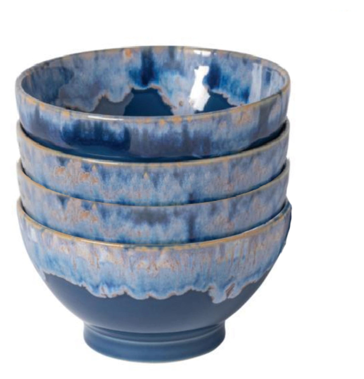 4er Set Latte Bowls Schale 550ml D14.5cm H8cm denim in Blau präsentiert im Onlineshop von KAQTU Design AG. Schale ist von Costa Nova