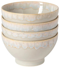 Lot de 4 bols à latte 550ml D14,5cm H8cm gris