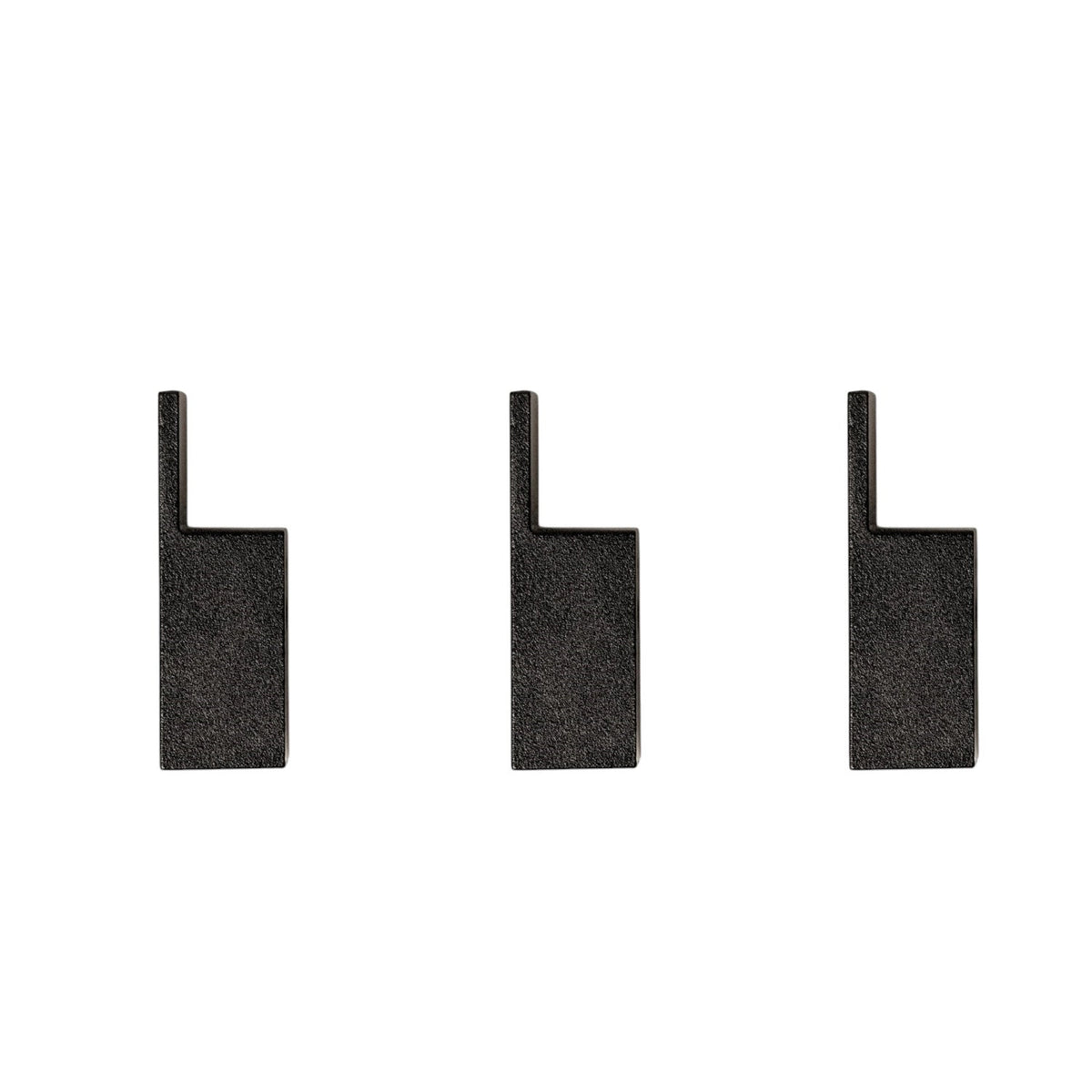 3er Set Handtuchhalter Klebehaken schwarz in Schwarz präsentiert im Onlineshop von KAQTU Design AG. Kleiderhaken ist von Nordesign