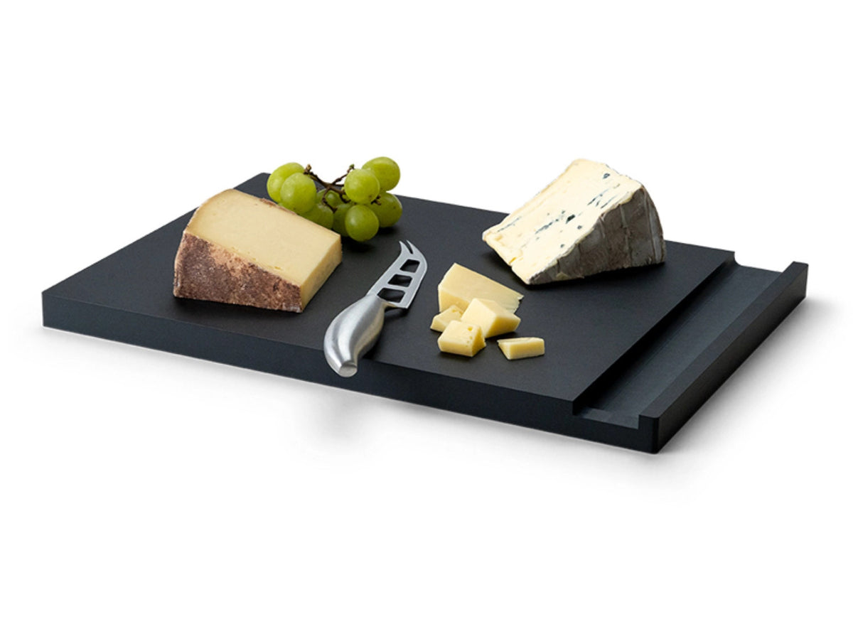 Käse-Set mit Messer Duracore schwarz in Schwarz präsentiert im Onlineshop von KAQTU Design AG. Schneidbrett ist von Continenta