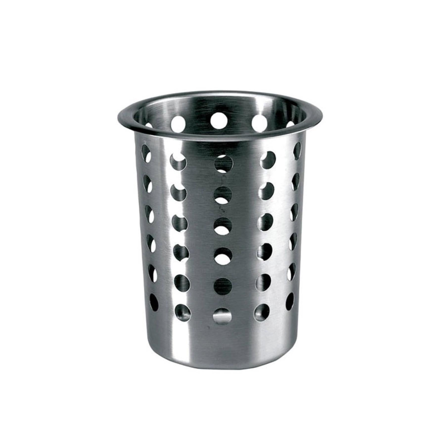 Besteckköcher 14cm Edelstahl in Silber präsentiert im Onlineshop von KAQTU Design AG. Haushaltshilfen ist von Lacor