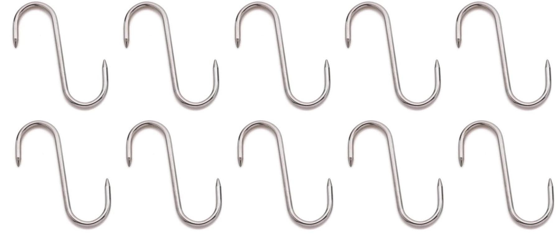 10er Set Fleischhaken 14cm in Silber präsentiert im Onlineshop von KAQTU Design AG. Backutensilien ist von Vollrath