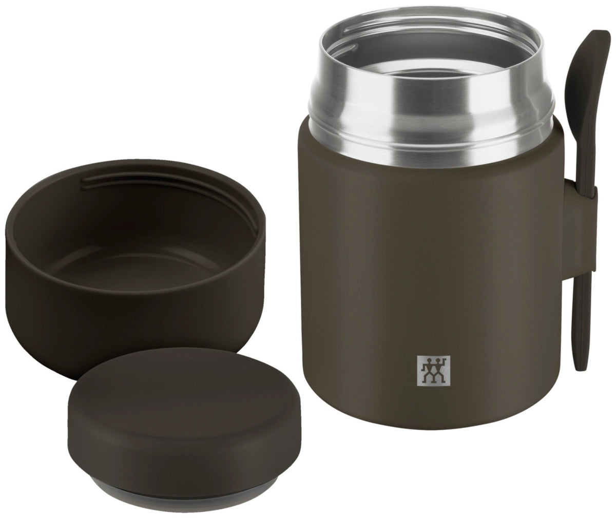Thermo Plus Speisebehälter 600ml Grey Mocca in Grau präsentiert im Onlineshop von KAQTU Design AG. Snackbox ist von Zwilling