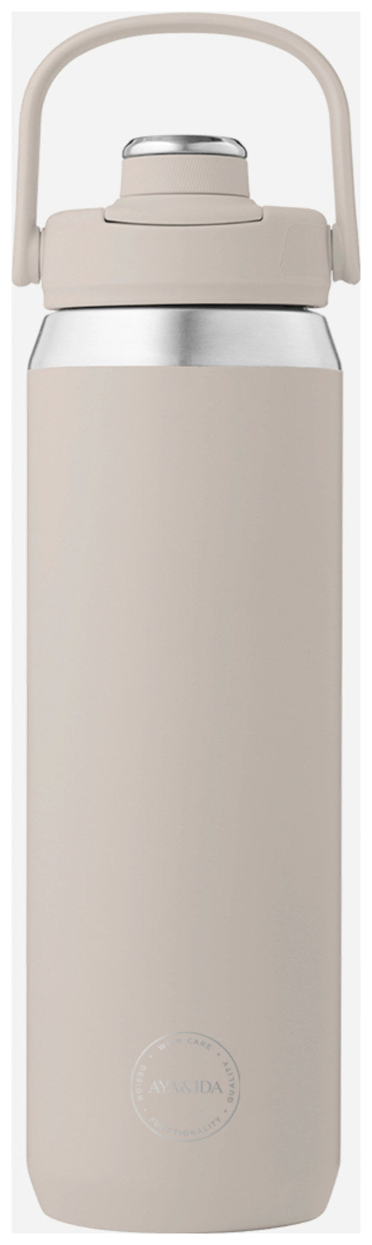 Sports Bottle 700ml Cream Beige in Beige präsentiert im Onlineshop von KAQTU Design AG. Trinkflaschen ist von AYA&IDA