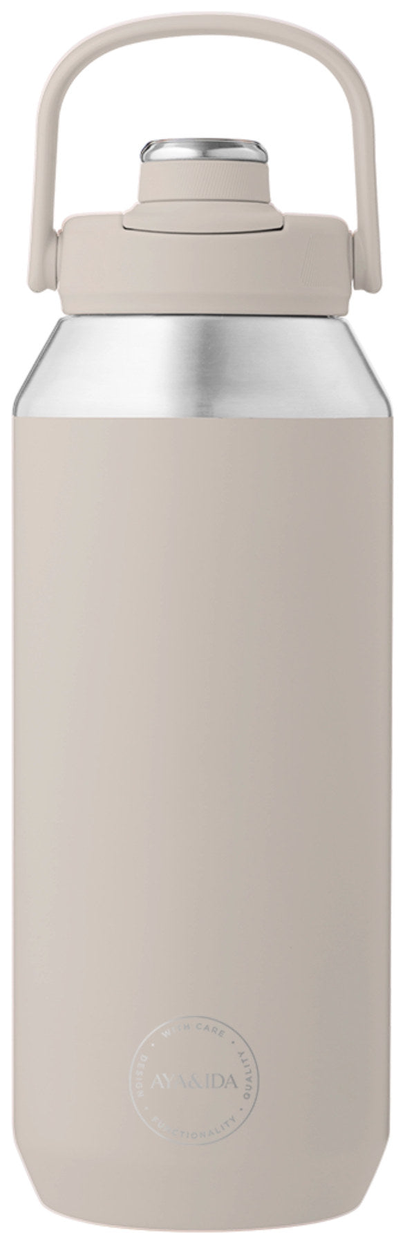 Sports Bottle 950ml Cream Beige in Beige präsentiert im Onlineshop von KAQTU Design AG. Trinkflaschen ist von AYA&IDA