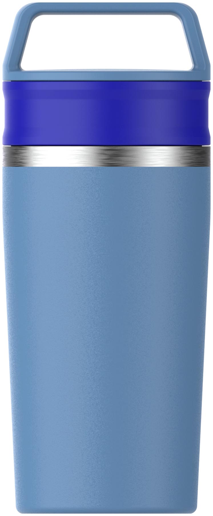 Stylischer blauer Café-To-Go Travel Mug von Stanley, 0.35l, ideal für unterwegs, mit praktischem Deckel und isolierender Funktion.