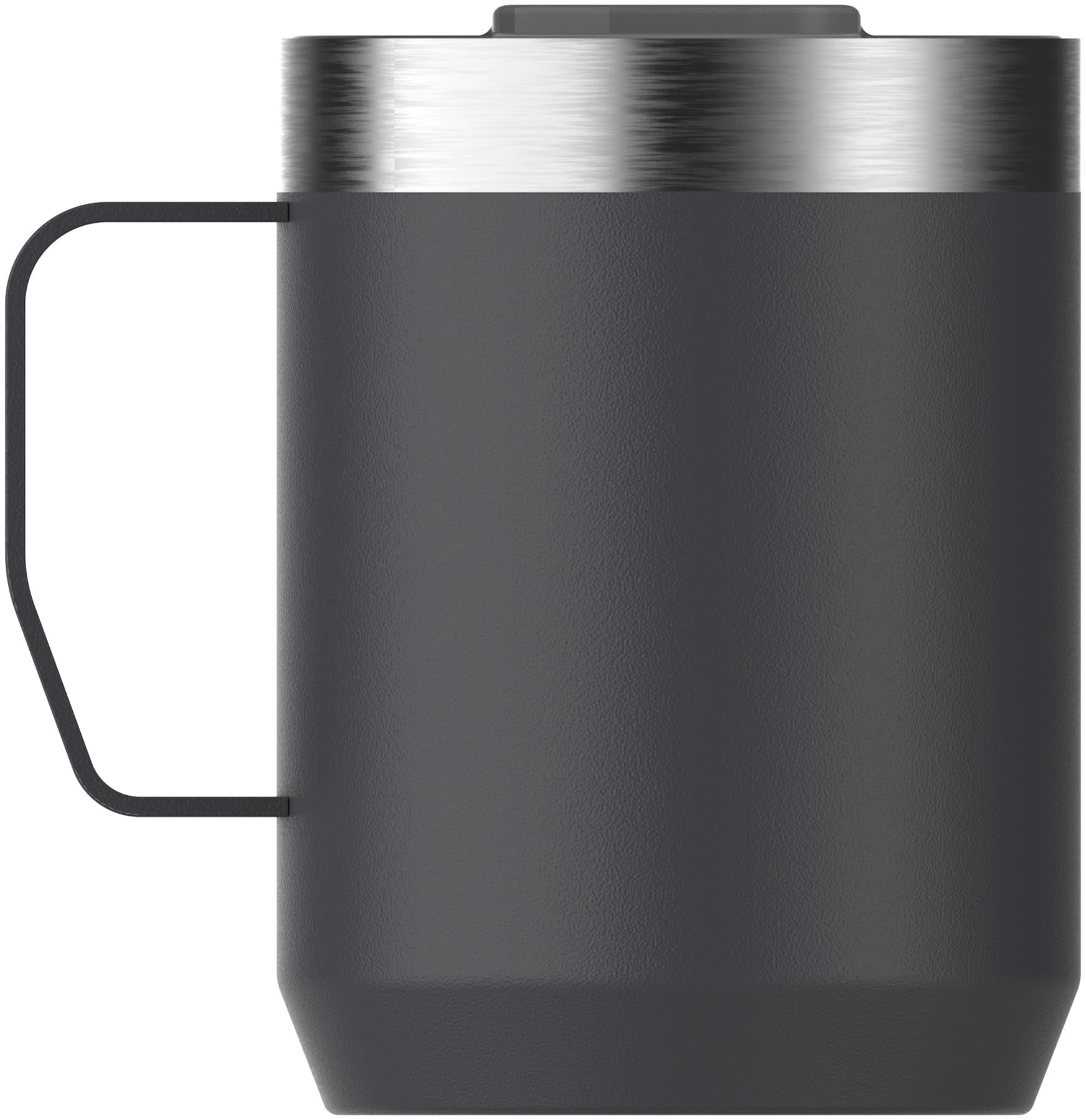 Schwarzer Everyday Camp Mug 0.23l von Stanley, ideal für unterwegs. Robuste Thermosflasche für heiße und kalte Getränke.