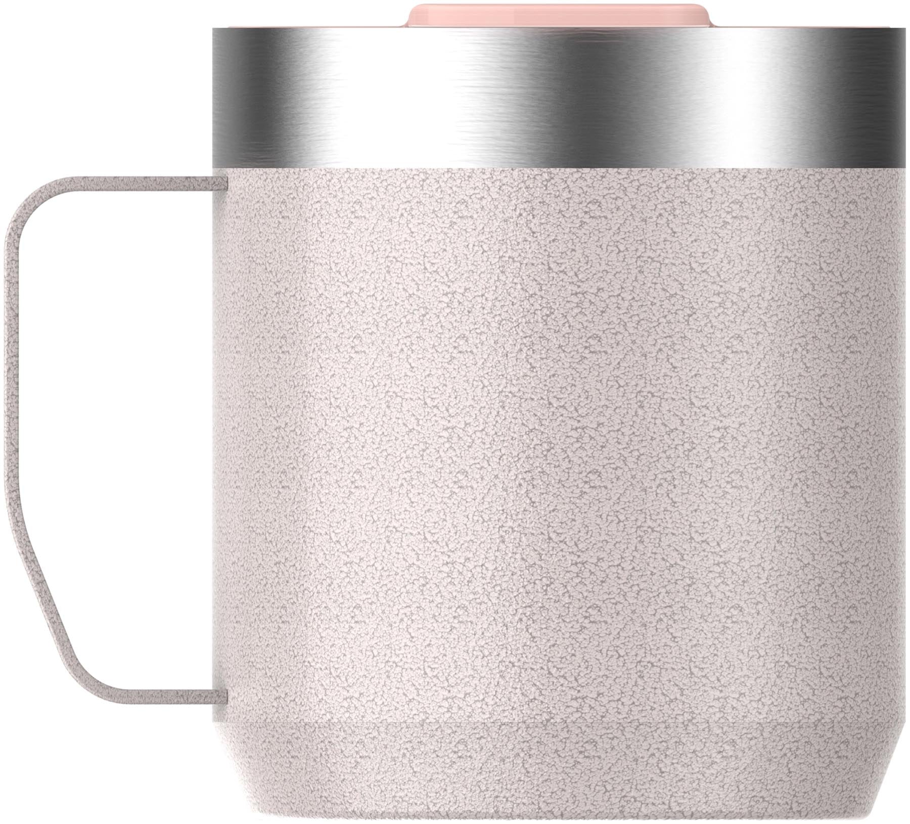Stylischer Everyday Camp Mug in Hammertone Rose Quartz, ideal für unterwegs. Perfekt für heiße und kalte Getränke, robust und langlebig.