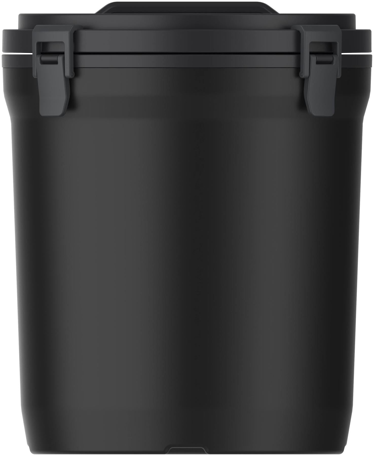 Schwarzer Fast-Flow Getränkespender von Stanley mit 7,5 Litern Fassungsvermögen, ideal für Partys und Outdoor-Aktivitäten.