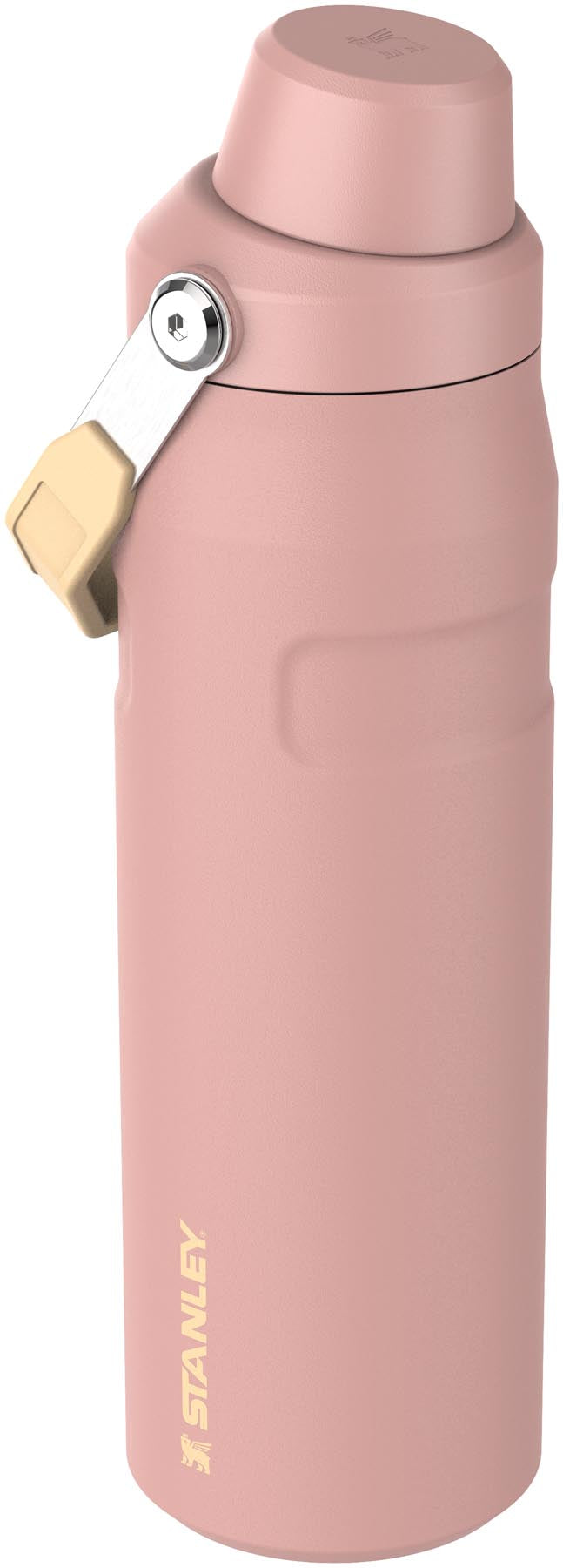 Moderne Stanley IceFlow Fast Flow Flasche in sanftem Peach Rose, 0.7l, perfekt für erfrischende Getränke und aktive Abenteuer.