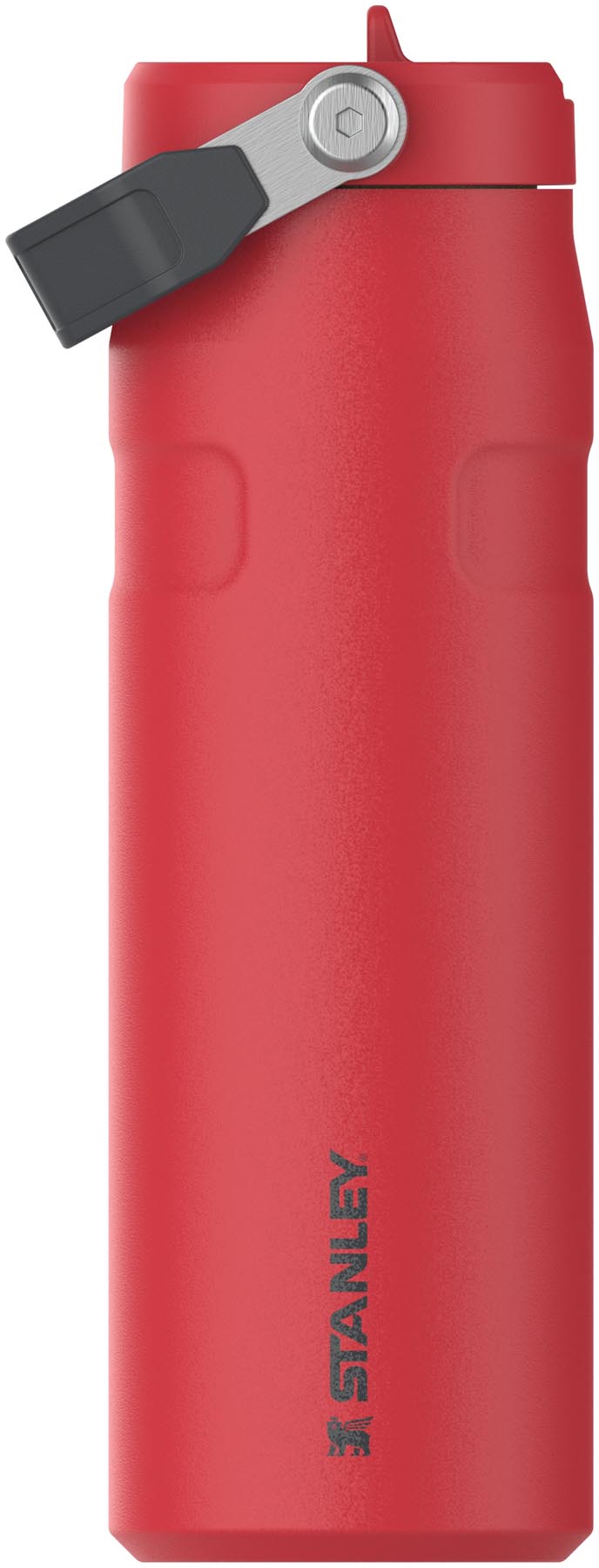 IceFlow Flip Straw Flasche 0.7l chili black in Schwarz präsentiert im Onlineshop von KAQTU Design AG. Aufbewahrungsbehälter ist von Stanley