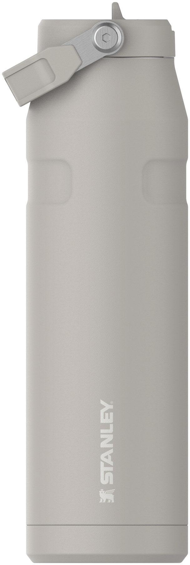 IceFlow Flip Straw Flasche 1.06l ash in Grau präsentiert im Onlineshop von KAQTU Design AG. Thermosflasche ist von Stanley