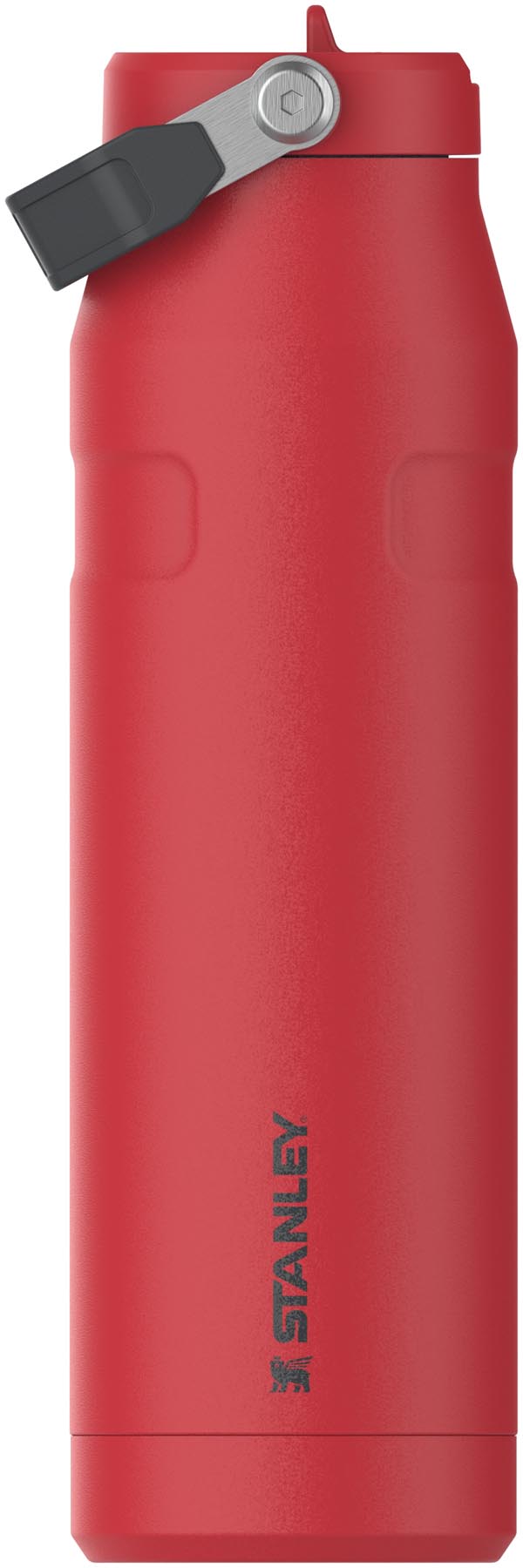 IceFlow Flip Straw Flasche 1.06l chili black in Schwarz präsentiert im Onlineshop von KAQTU Design AG. Aufbewahrungsbehälter ist von Stanley