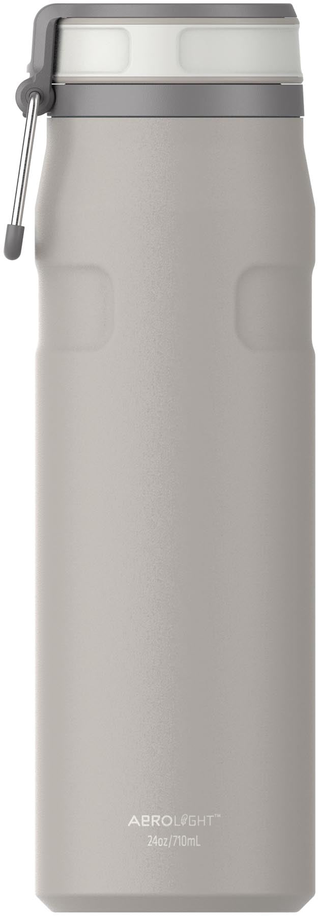 Stylische Stanley Thermosflasche IceFlow Twist in elegantem Grau, 0.7l, ideal für kalte Getränke und unterwegs.