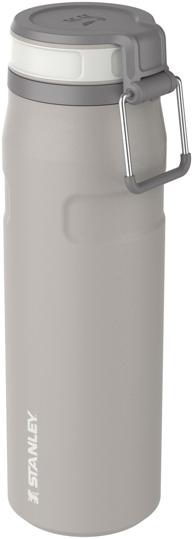 Moderne Stanley IceFlow Twist Flasche in schickem Ash-Grau, 0.7l, perfekt für erfrischende Getränke bei Outdoor-Aktivitäten.