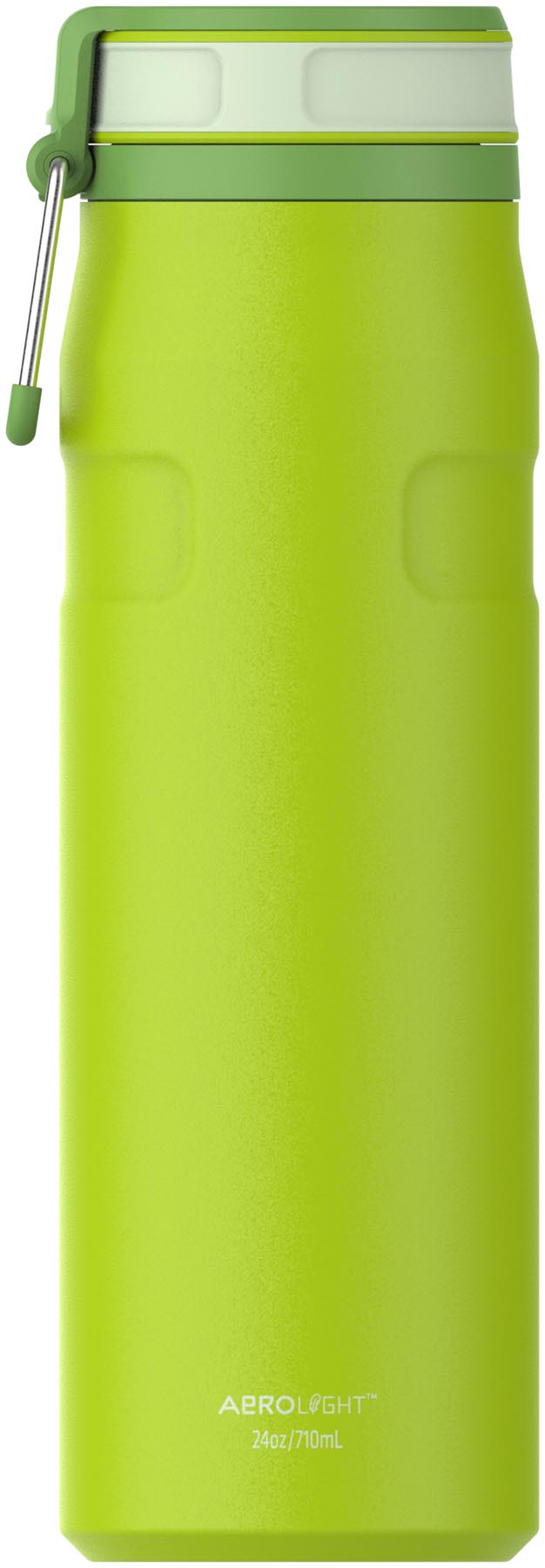 Stylische IceFlow Twist Flip Flasche in leuchtendem Chartreuse-Grün, ideal für unterwegs. Hochwertige Thermosflasche von Stanley mit 0.7l Fassungsvermögen.