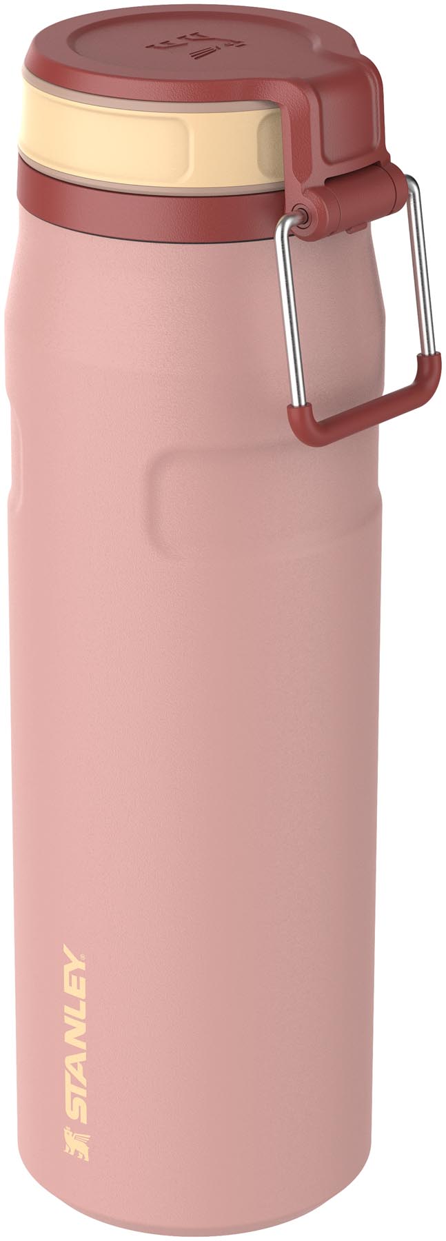 Elegante Stanley IceFlow Twist Flasche in sanftem Peach Rose, perfekt für erfrischende Getränke unterwegs. 0.7l für optimale Hydration.