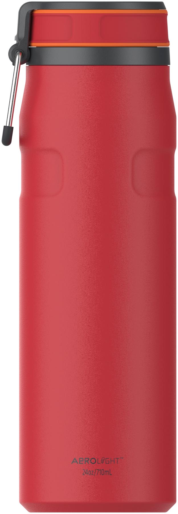 Stylische Stanley IceFlow Twist Flip Flasche in Chili Black, 0.7l, ideal für unterwegs und hält Getränke lange kühl.