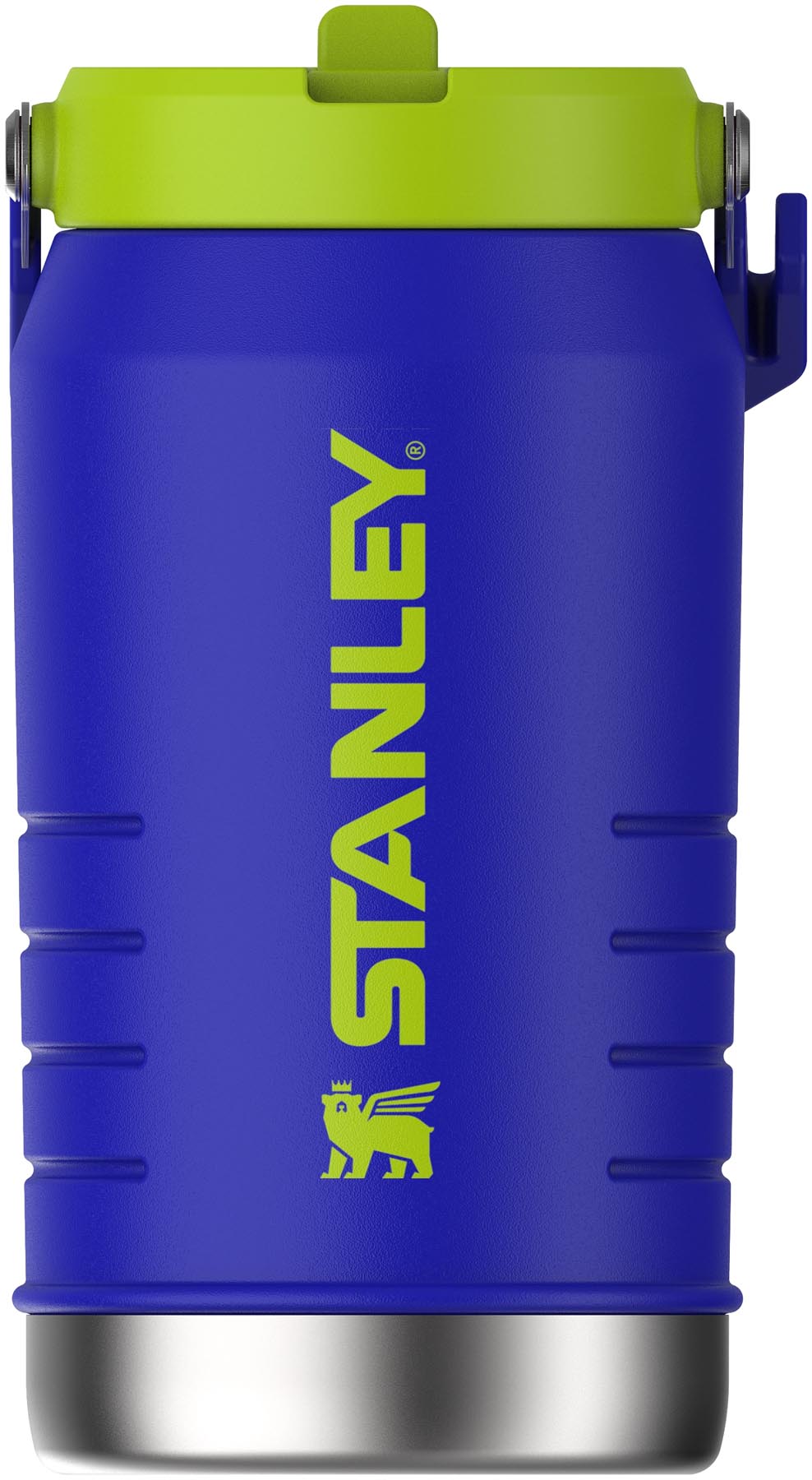IceFlow Flip Straw Getränkespender 1.9l cobalt chartreuse in Blau präsentiert im Onlineshop von KAQTU Design AG. Aufbewahrungsbehälter ist von Stanley