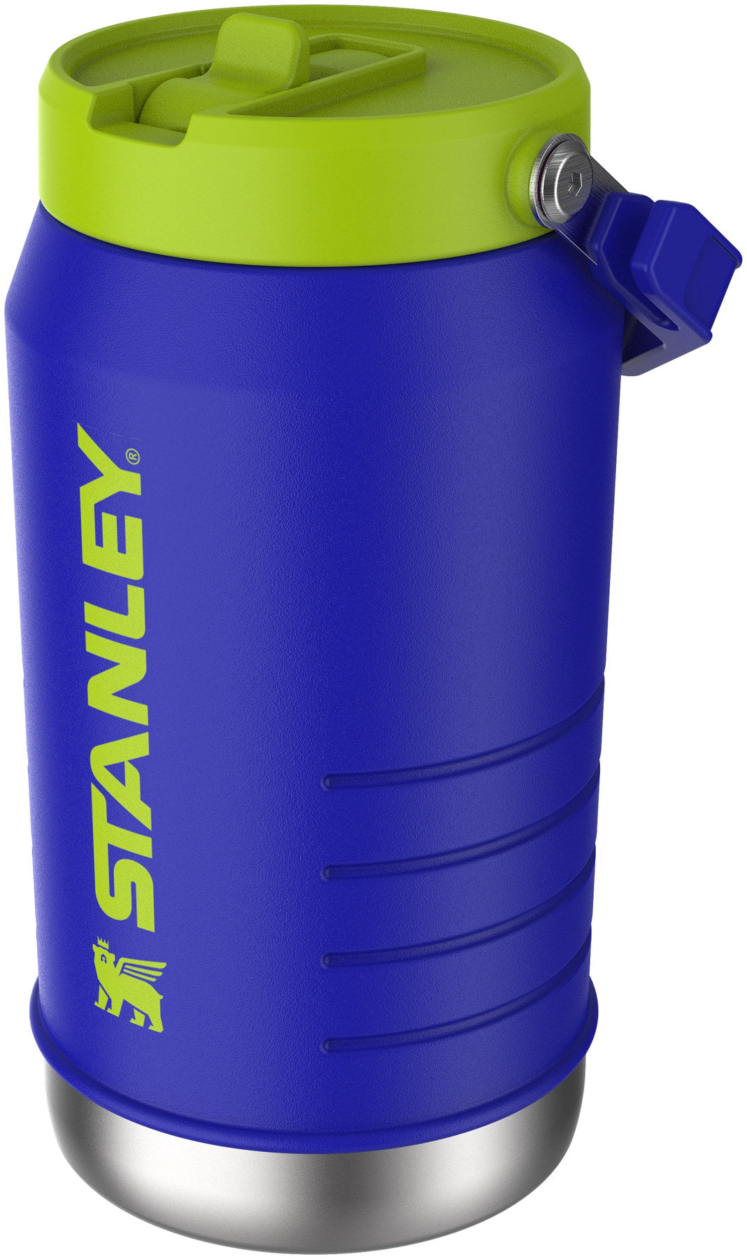 IceFlow Flip Straw Getränkespender 1.9l cobalt chartreuse in Blau präsentiert im Onlineshop von KAQTU Design AG. Thermosflasche ist von Stanley