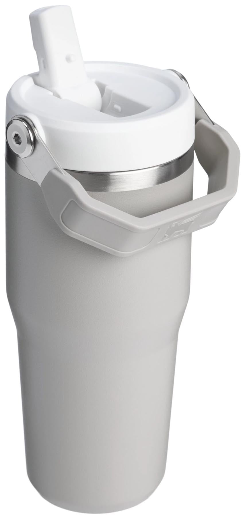 Stylischer Stanley IceFlow Flip Straw Becher in elegantem Grau (0.41l) – ideal für kalte Getränke unterwegs.