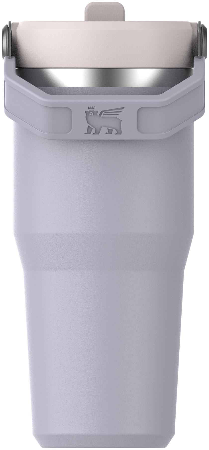 Stylischer IceFlow Flip Straw Becher in lila mit 0.41l Fassungsvermögen von Stanley, ideal für kalte Getränke und unterwegs.