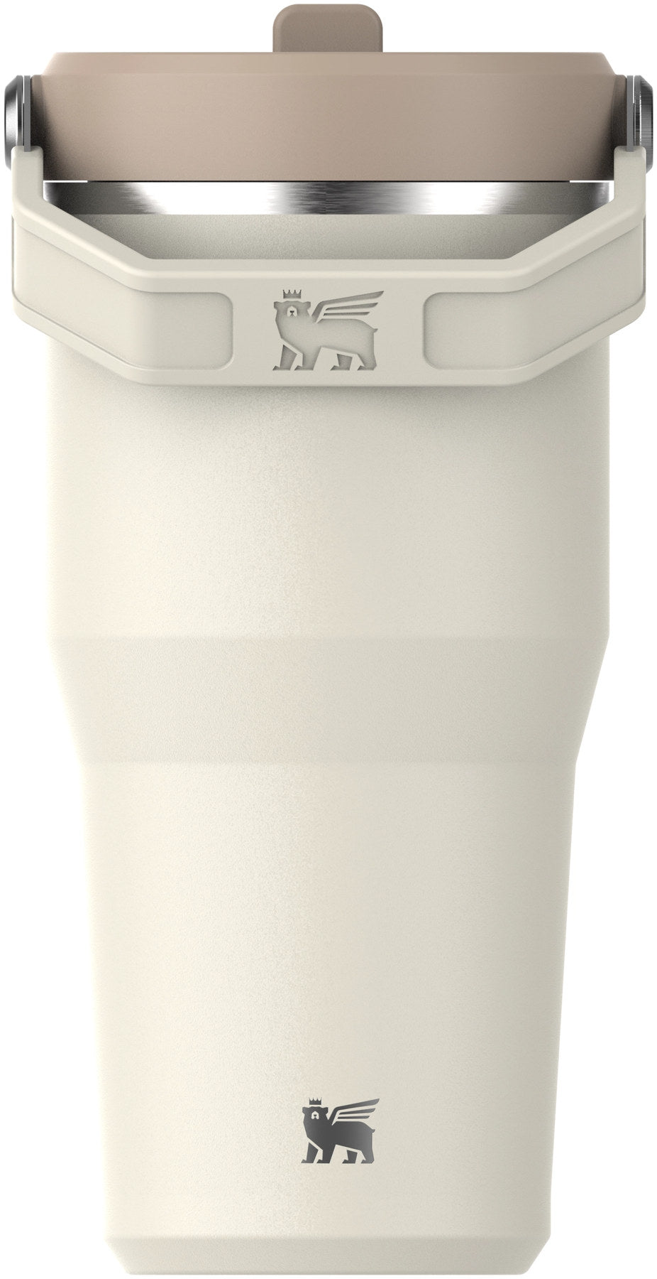 Blaue Thermosflasche IceFlow Flip Straw Becher von Stanley mit Deckel und Klapp-Trinkhalm