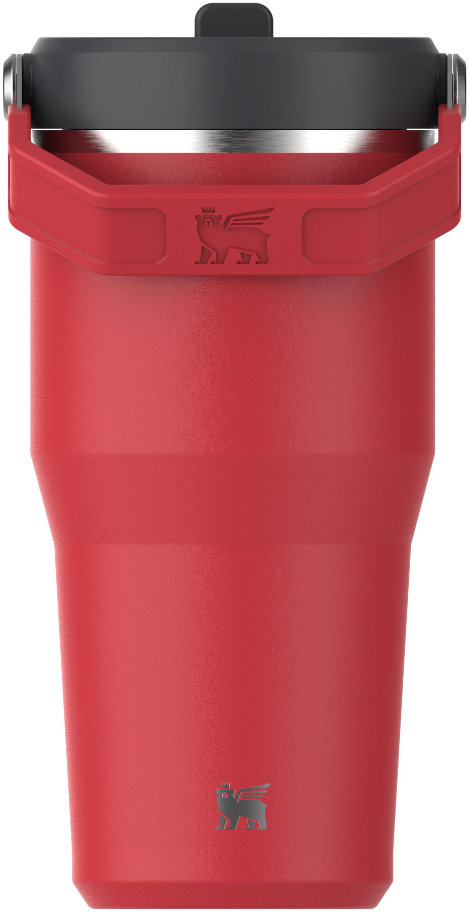 IceFlow Flip Straw Becher 0.6l chili black in Schwarz präsentiert im Onlineshop von KAQTU Design AG. Thermosflasche ist von Stanley