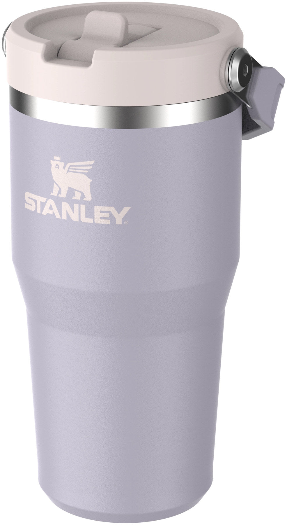 IceFlow Flip Straw Becher 0.6l purple dust in Violett präsentiert im Onlineshop von KAQTU Design AG. Thermosflasche ist von Stanley