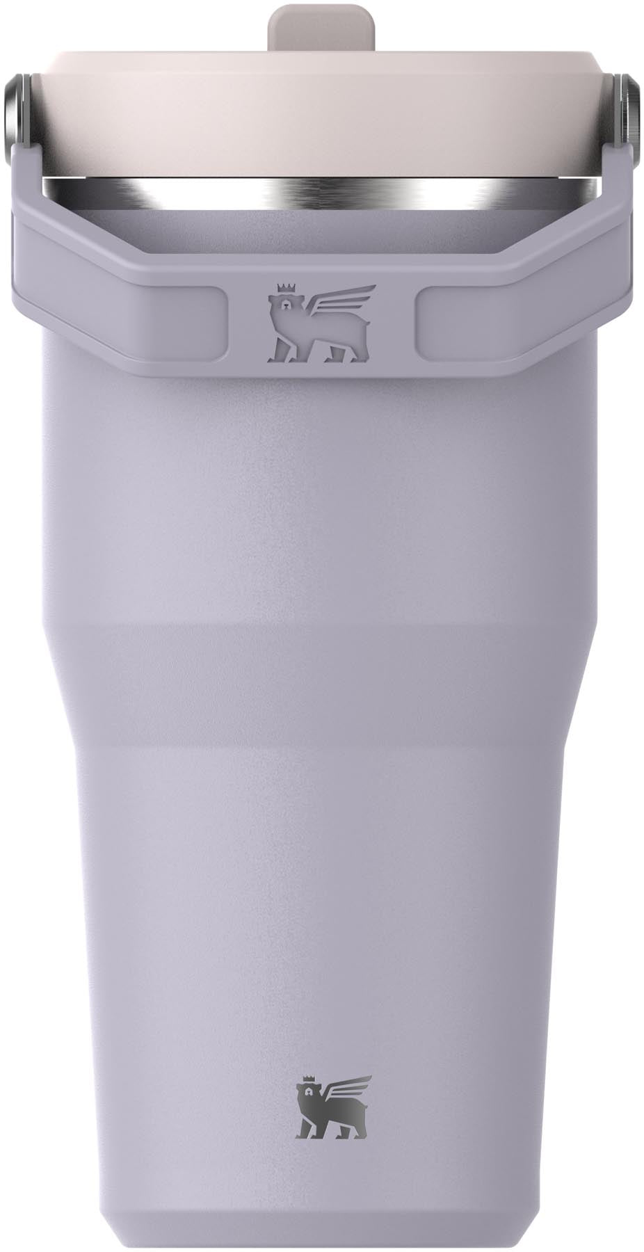 Stylischer Stanley IceFlow Flip Straw Becher in lila (0.6l) – ideal für kalte Getränke, mit praktischem Trinkhalm und robustem Design für den Alltag.