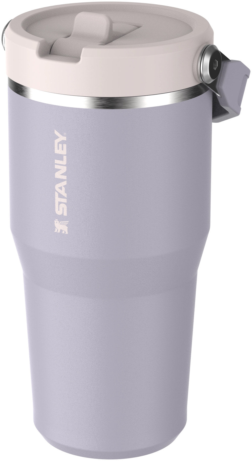 IceFlow Flip Straw Becher 0.6l purple dust in Violett präsentiert im Onlineshop von KAQTU Design AG. Thermosflasche ist von Stanley