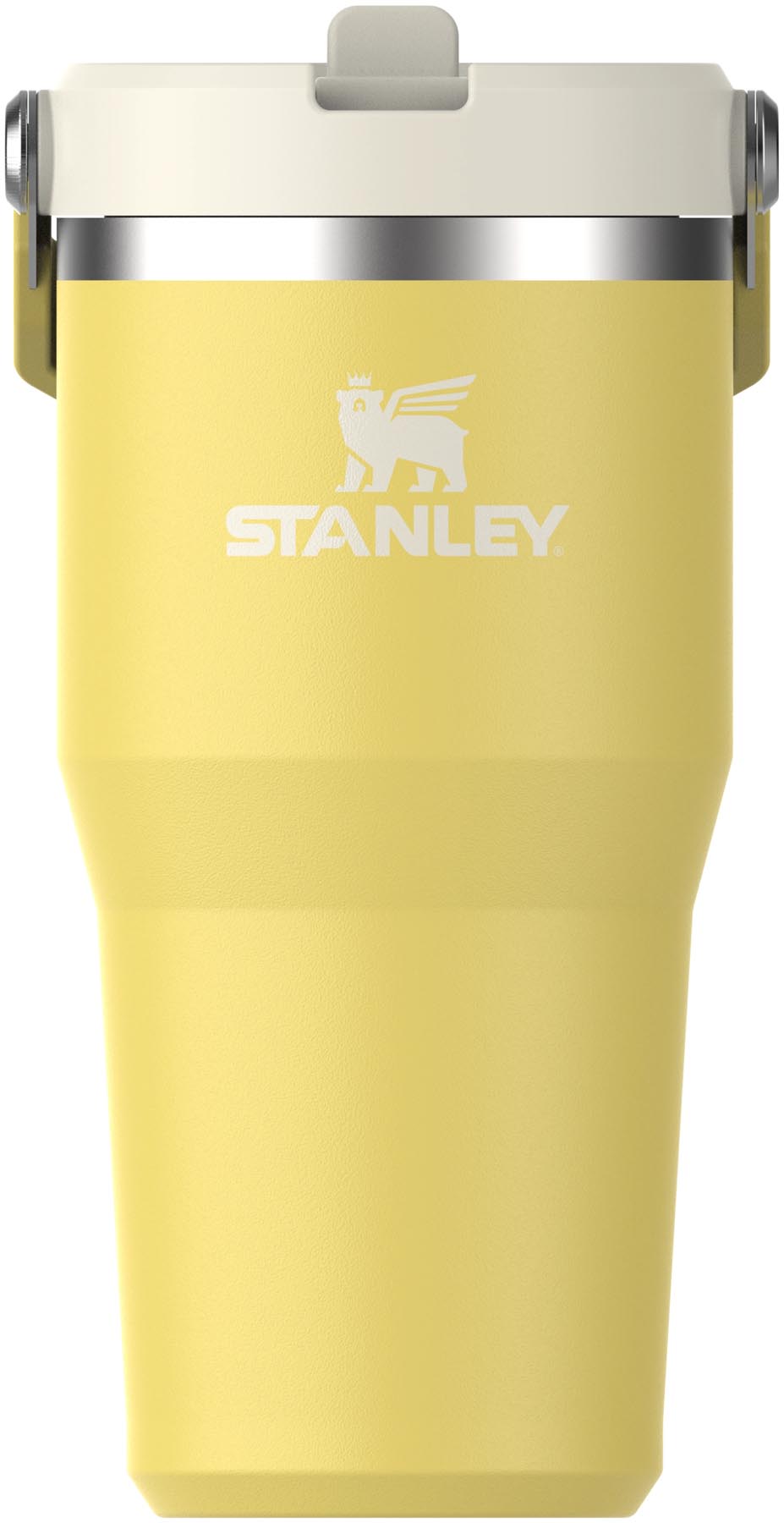 IceFlow Flip Straw Becher 0.6l daffodil in Gelb präsentiert im Onlineshop von KAQTU Design AG. Aufbewahrungsbehälter ist von Stanley